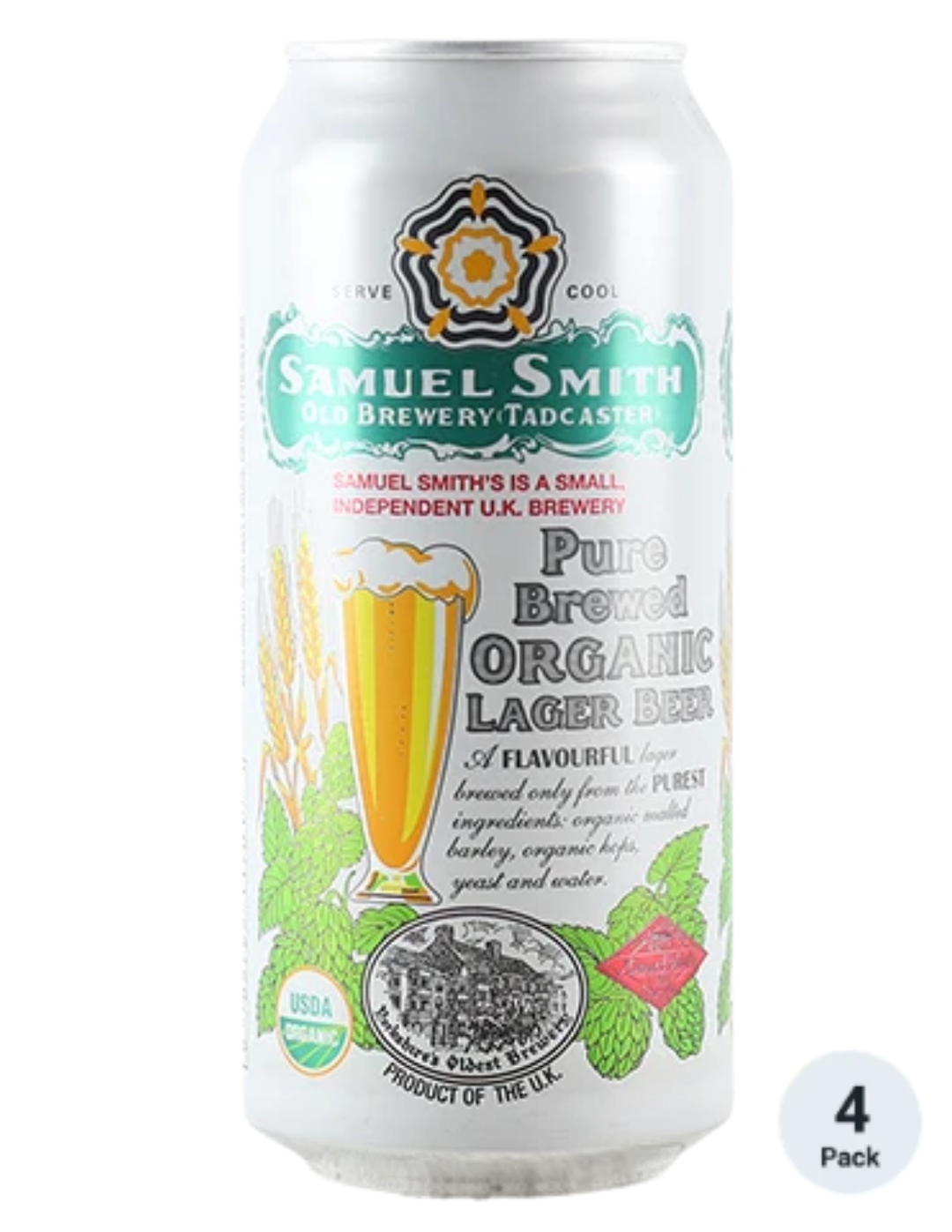 Samuel Smith's Pure Brewed Lager 4pk-15oz Cans