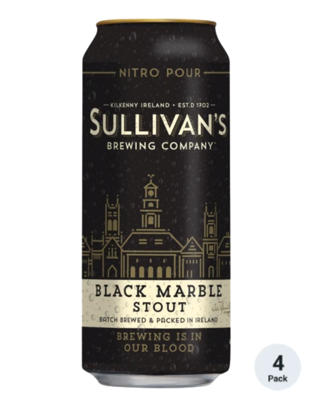 Sullivan's Black Marble Nitro Stout 4p-16oz Cans