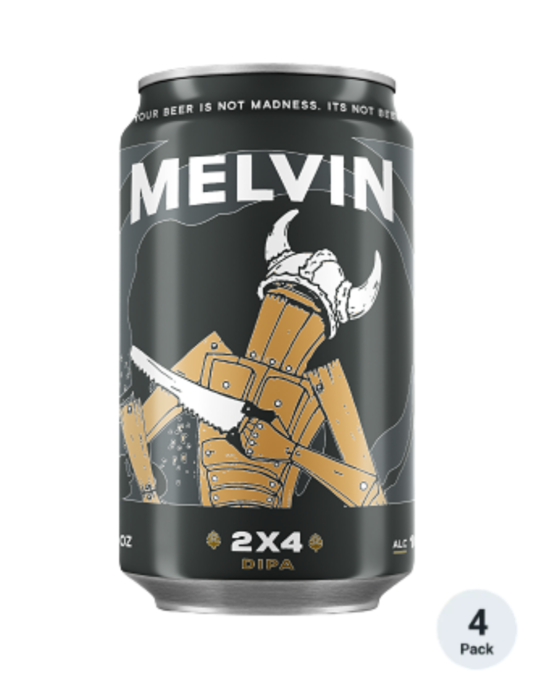 Melvin 2X4 Double IPA 4pk-12oz