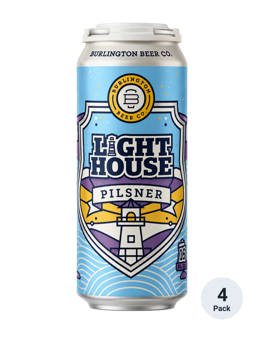 Burlington Lighthouse Pilsner 4pk-16oz Cans