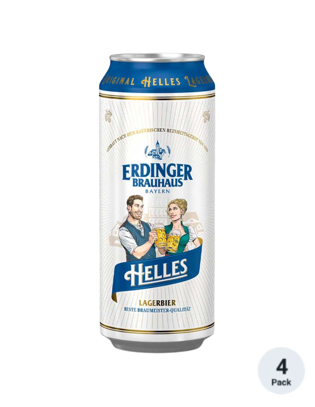 Erdinger Brauhaus Lager 4pk-16oz Cans