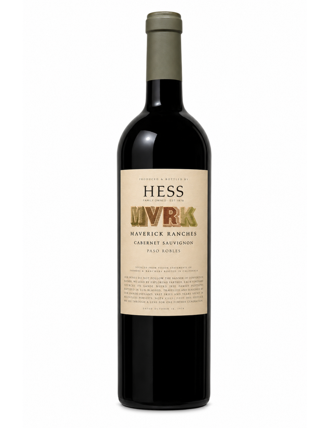 2023 Hess MVRK Maverick Ranches Cabernet Sauvignon, California, United States