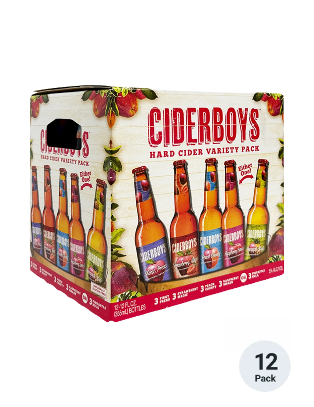 Ciderboys Variety Pack 12pk-12oz Btls