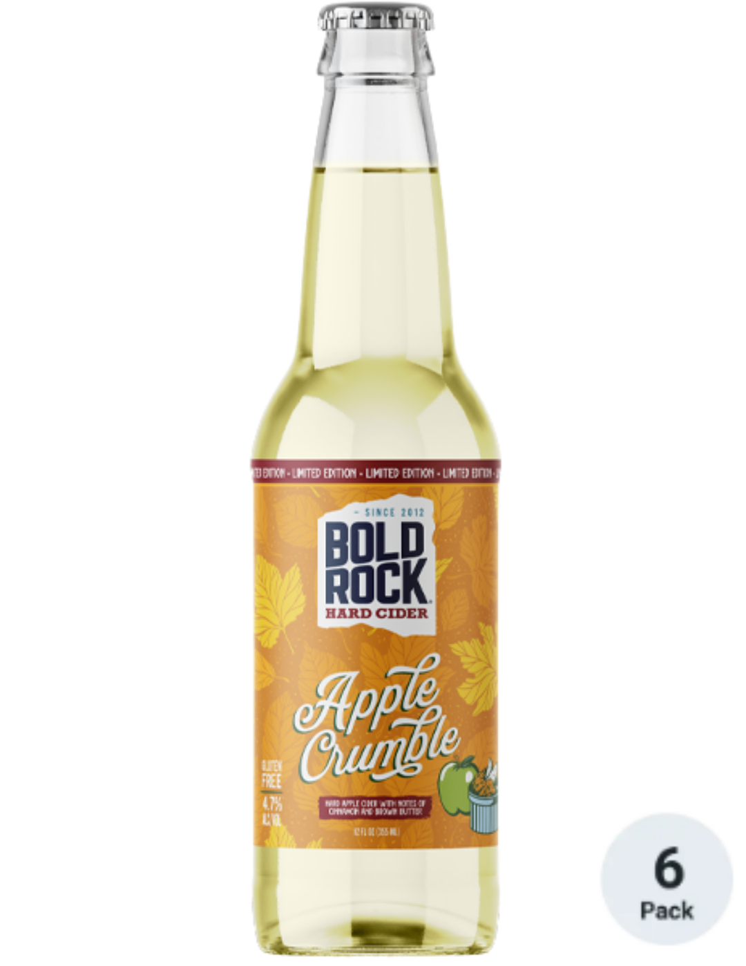 Bold Rock Apple Crumble 6pk-12oz Btls