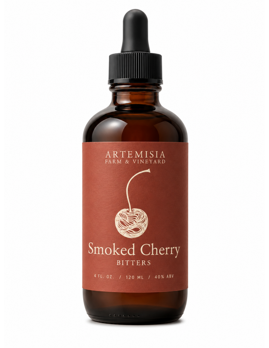 NV Artemisia Farm & Vineyard Incendia Smoked Cherry Bitters, Virginia, United States