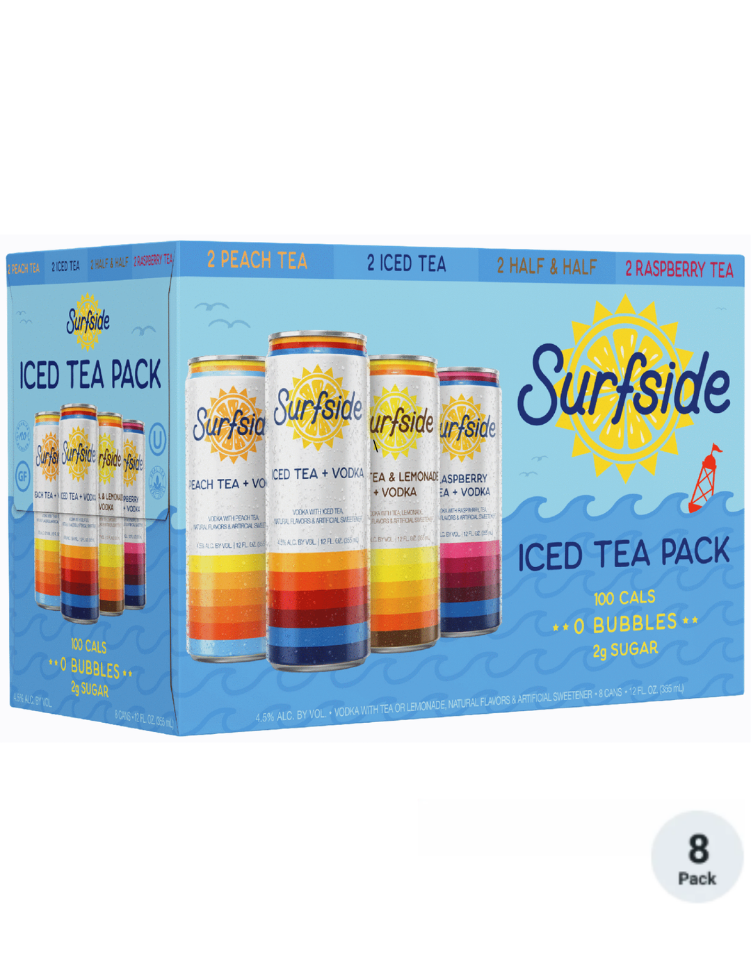 Surfside Iced Tea Variety 8pk-12oz Cans